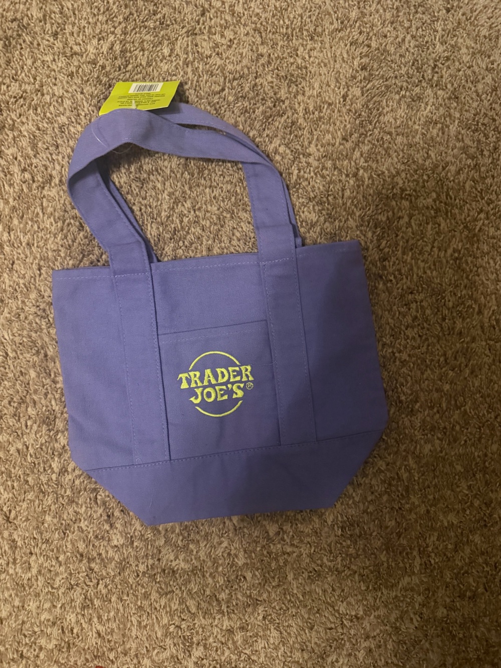 trader joes mini tote bag halloween purple 2026